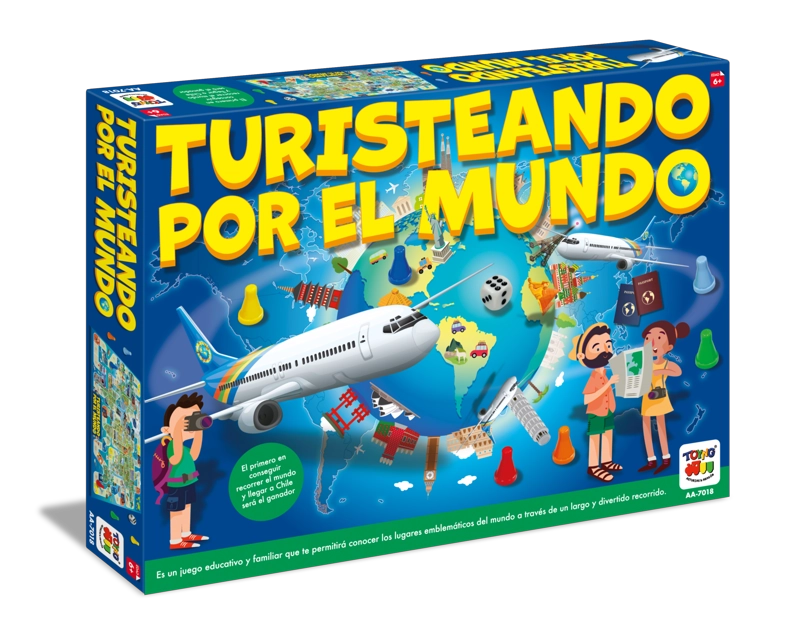 JUEGO DE MESA TURISTEANDO MUNDO - TOYNG - 4