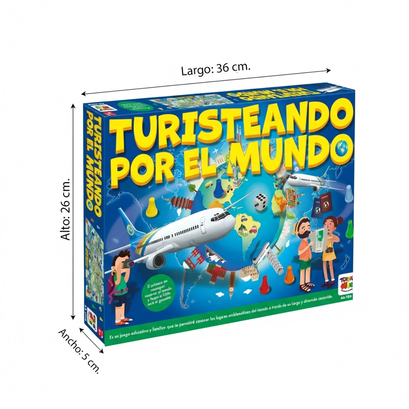 JUEGO DE MESA TURISTEANDO MUNDO - TOYNG - 7