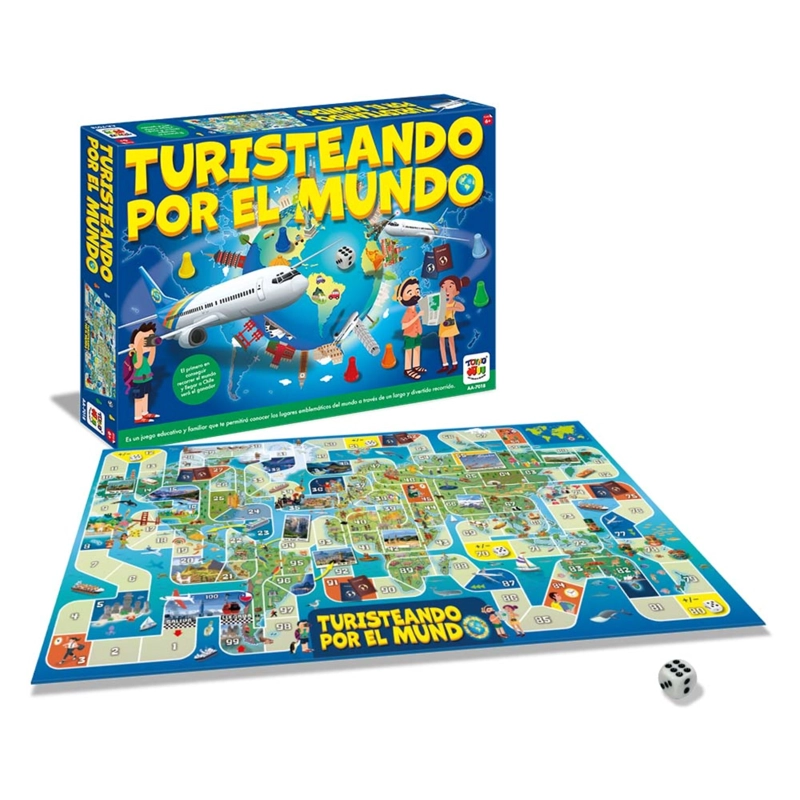 JUEGO DE MESA TURISTEANDO MUNDO - TOYNG - 8
