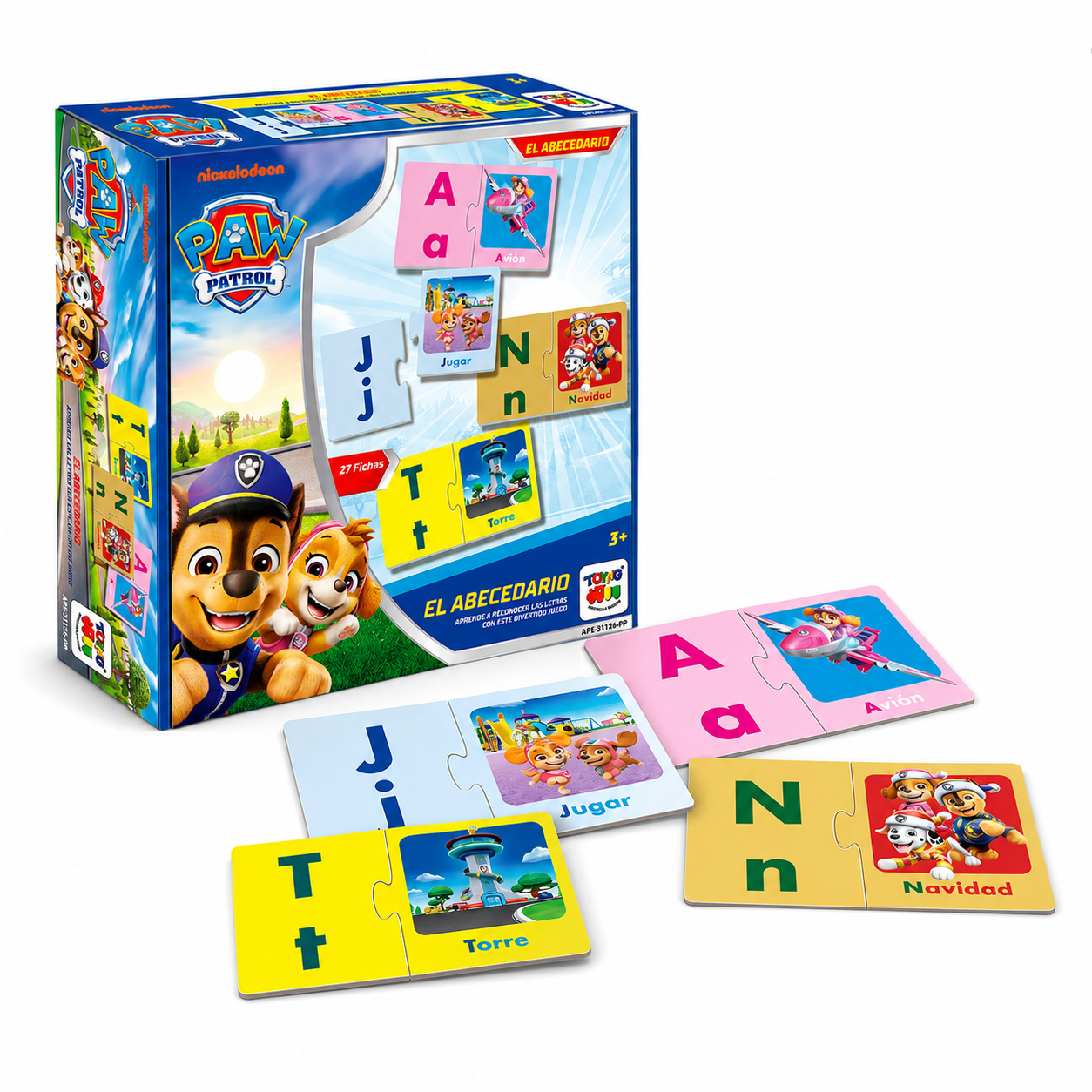 JUEGO DE MESA ABECEDARIO - PAW PATROL - 1