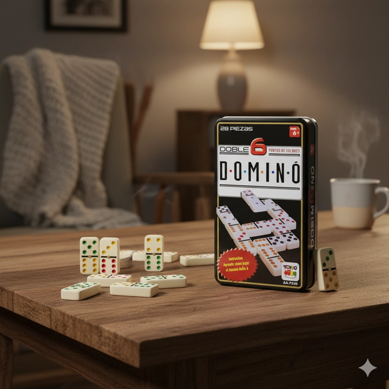 JUEGO DE MESA DOMINO 6 CAJA METALICA - TOYNG - 7