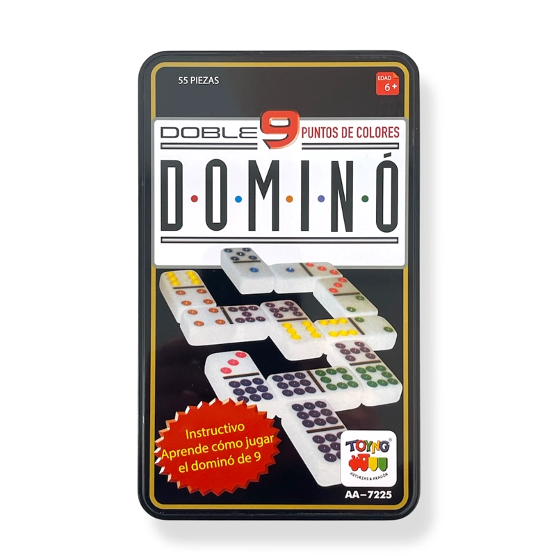 JUEGO DE MESA DOMINO 9 CAJA METALICA - TOYNG - 4