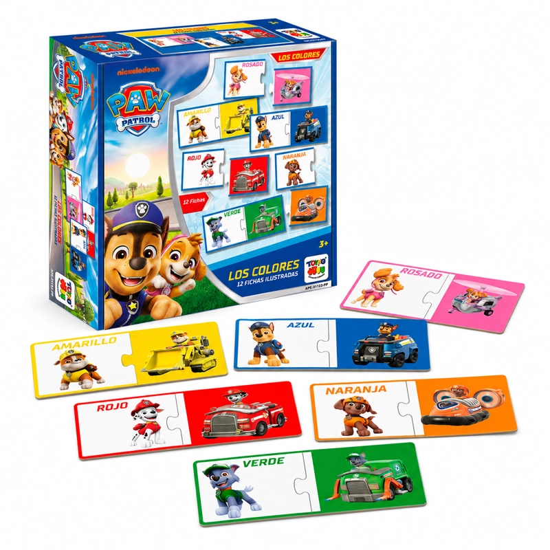 JUEGO DE MESA LOS COLORES - PAW PATROL - 1