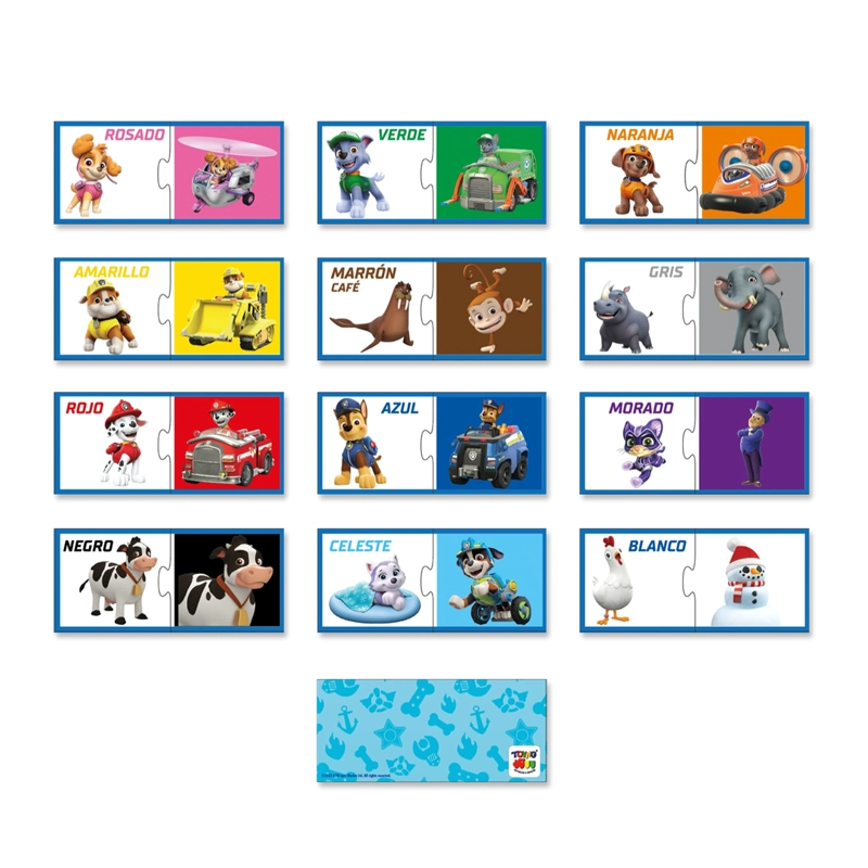 JUEGO DE MESA LOS COLORES - PAW PATROL - 2