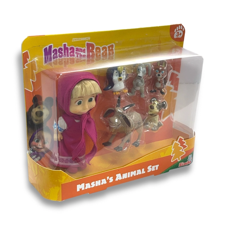 JUGUETE SET ANIMALES MASHA 6 FIGURAS - MASHA Y EL OSO - 4
