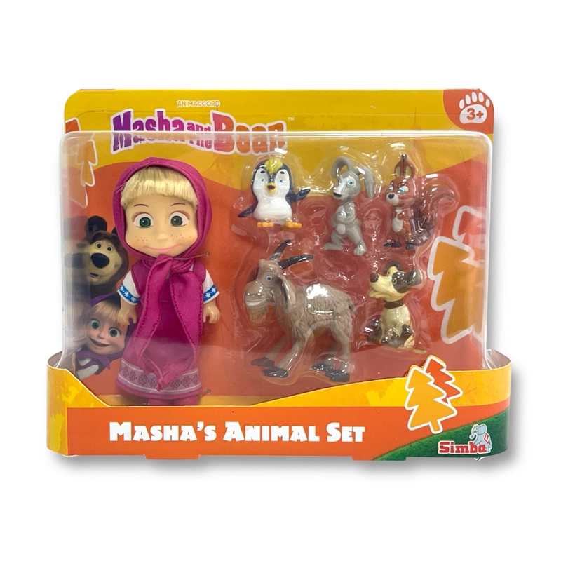 JUGUETE SET ANIMALES MASHA 6 FIGURAS - MASHA Y EL OSO - 5