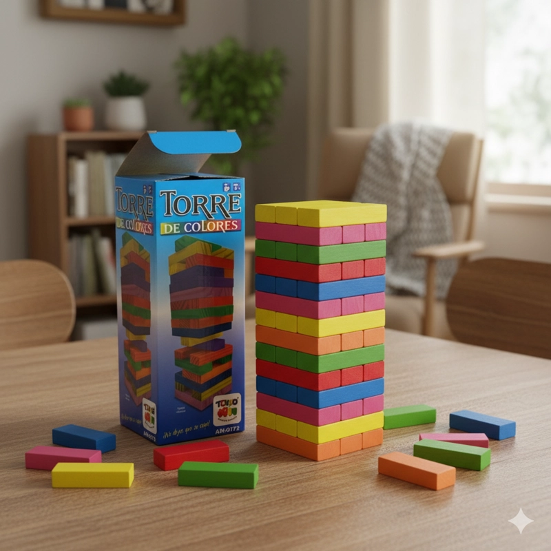 JUEGO DE MESA TORRE COLOR CHICA - TOYNG - 3
