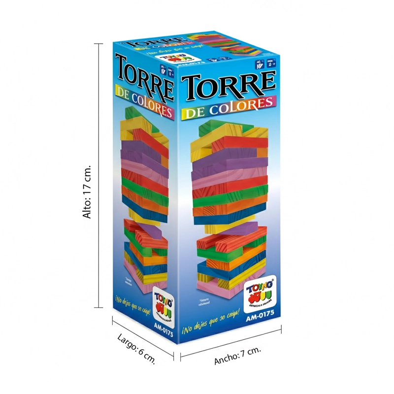 JUEGO DE MESA TORRE COLOR CHICA - TOYNG - 6