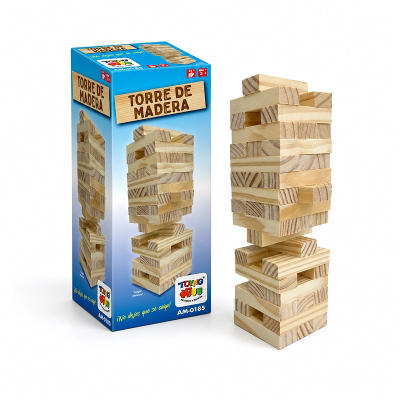 JUEGO DE MESA TORRE MADERA CHICA - TOYNG - 1