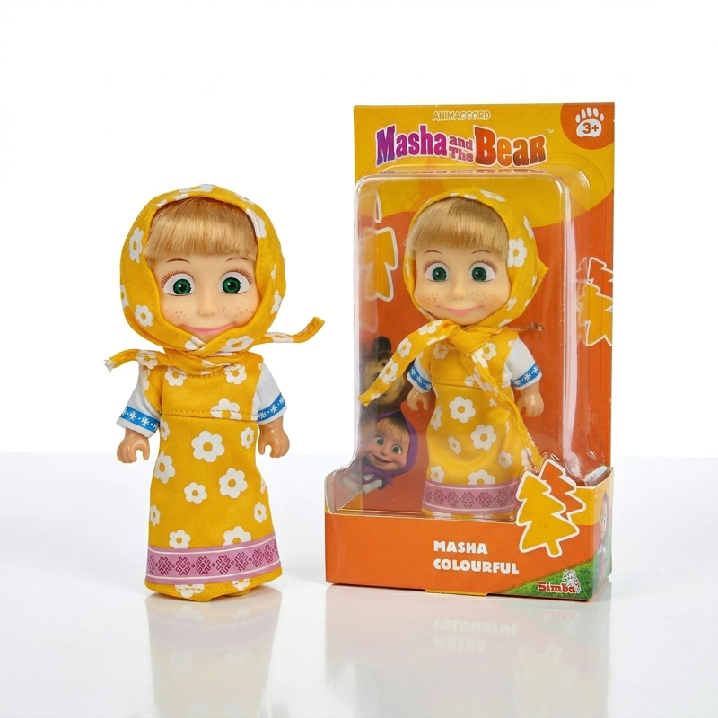 JUGUETE MUÑECA MASHA VESTIDO AMARILLO - MASHA Y EL OSO - 1