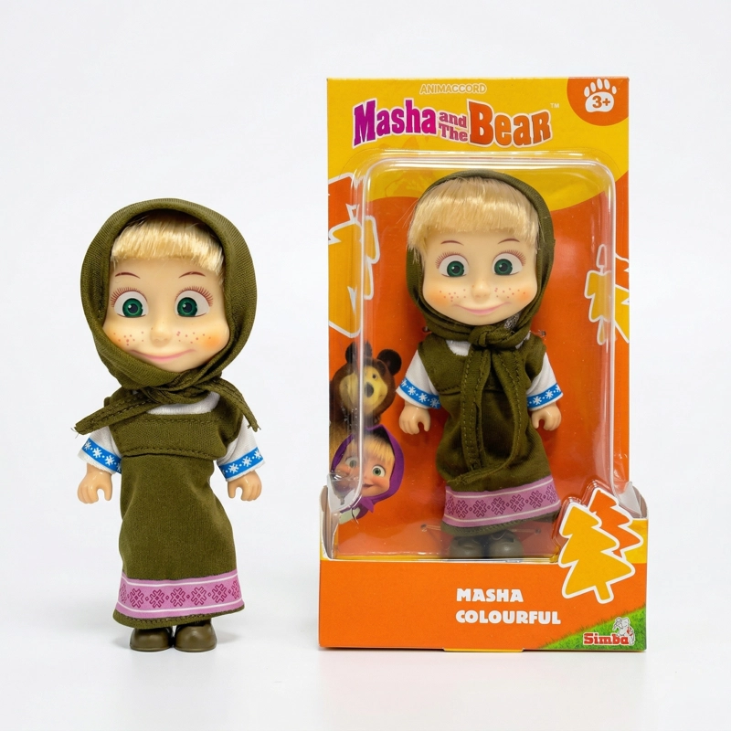 JUGUETE MUÑECA MASHA VESTIDO VERDE - MASHA Y EL OSO - 1