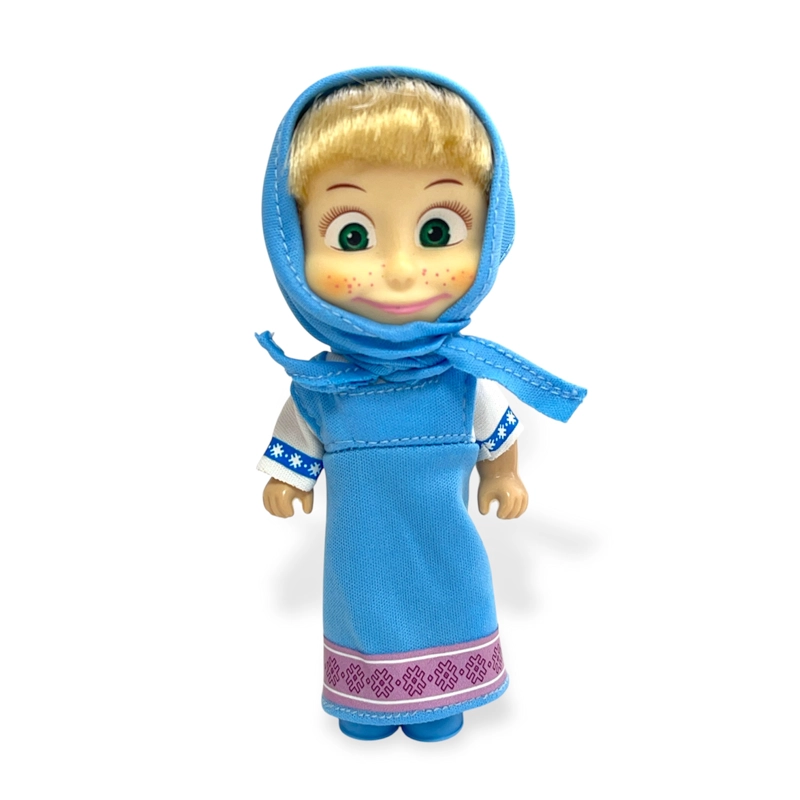 JUGUETE MUÑECA MASHA VESTIDO CELESTE - MASHA Y EL OSO - 2