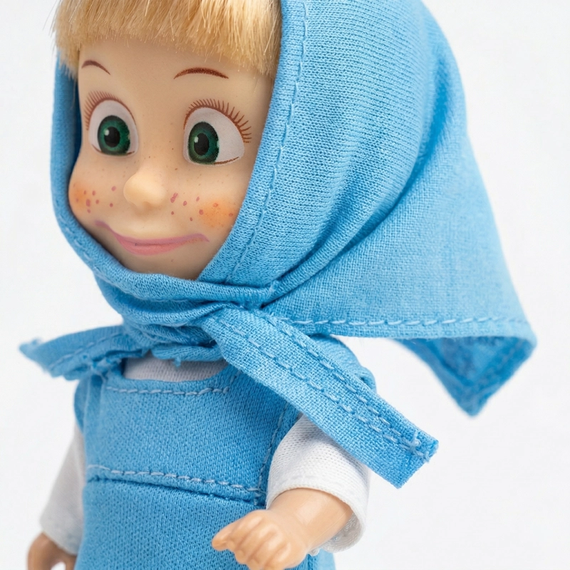 JUGUETE MUÑECA MASHA VESTIDO CELESTE - MASHA Y EL OSO - 3