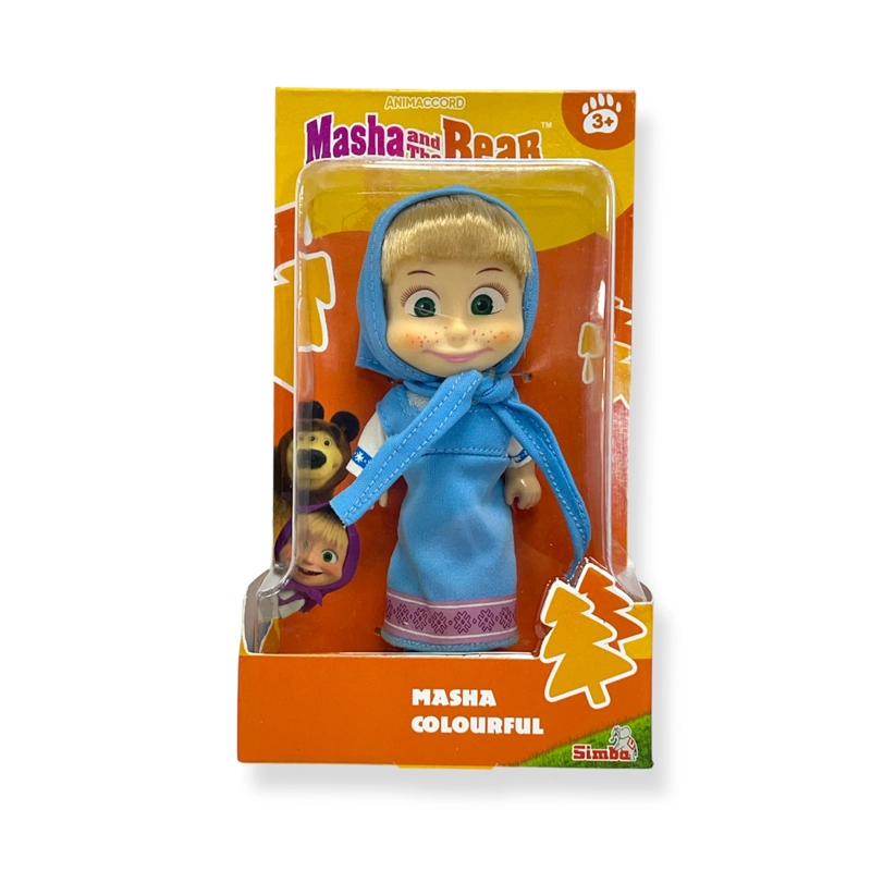 JUGUETE MUÑECA MASHA VESTIDO CELESTE - MASHA Y EL OSO - 4
