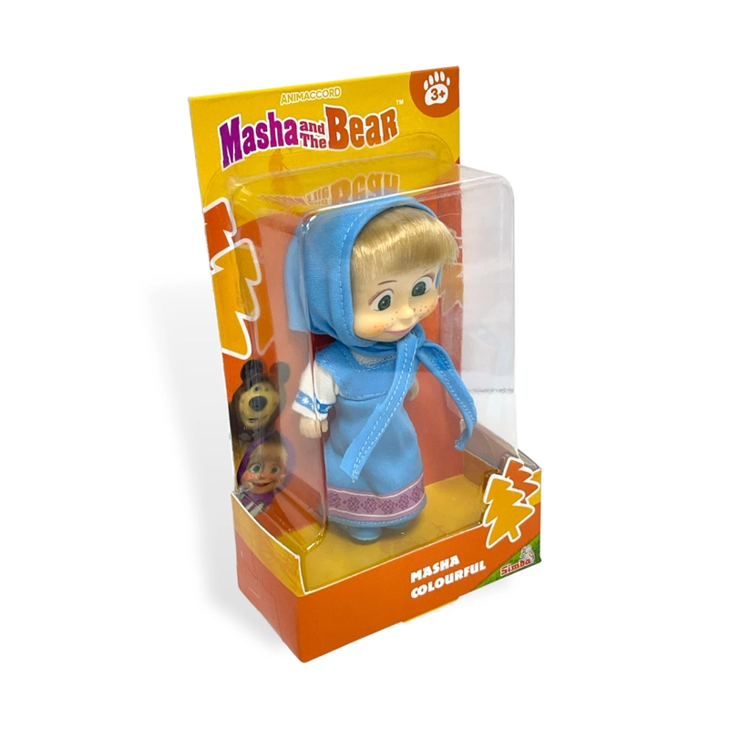 JUGUETE MUÑECA MASHA VESTIDO CELESTE - MASHA Y EL OSO - 5