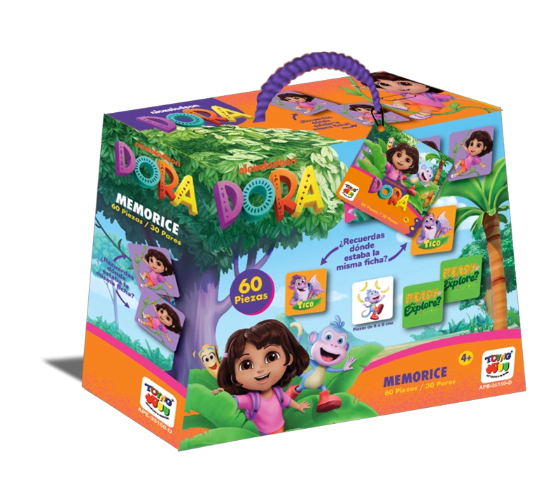JUEGO DE MESA MEMORICE - DORA LA EXPLORADORA - 2