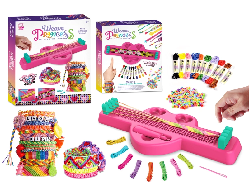 JUEGO MANUAL DE HILOS PARA CREAR BRAZALETES – TOYNG - 1