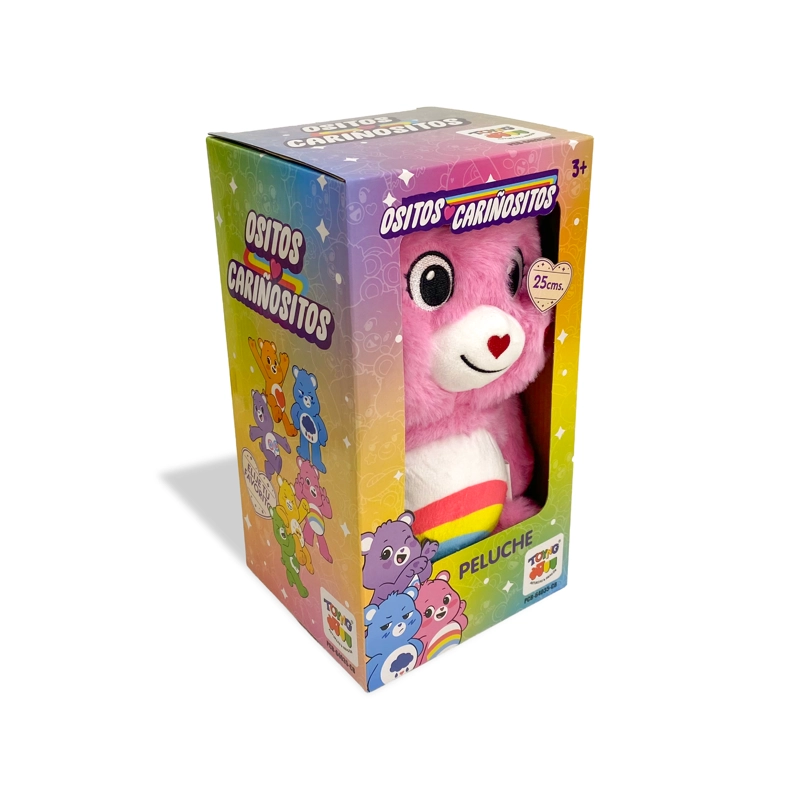 PELUCHE ALEGROSITA ROSADO 25 CM EN CAJA - OSITOS CARIÑOSITOS - 4