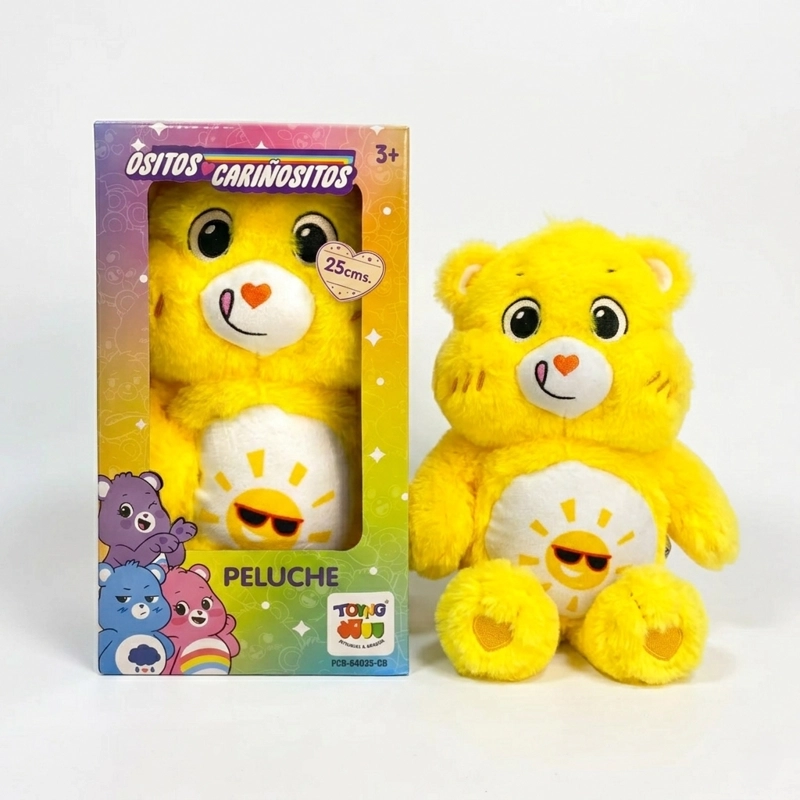 PELUCHE DIVERTOSITO AMARILLO 25CM EN CAJA - OSITOS CARIÑOSITOS - 1
