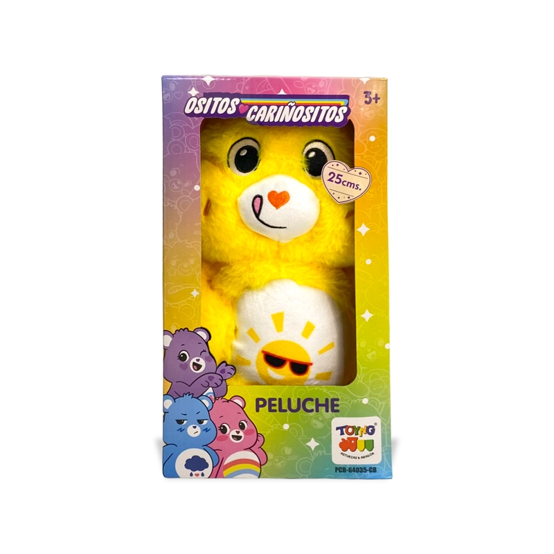 PELUCHE DIVERTOSITO AMARILLO 25CM EN CAJA - OSITOS CARIÑOSITOS - 2