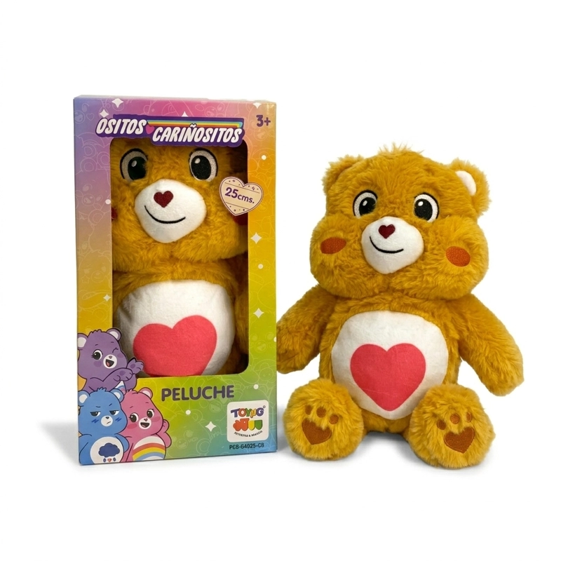 PELUCHE TIERNOSITO NARANJA 25CM EN CAJA - OSITOS CARIÑOSITOS - 1