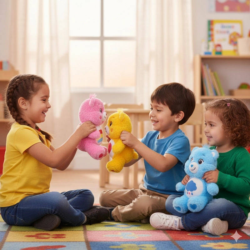 PELUCHE GRUÑOSITO AZUL 35 CM - OSITOS CARIÑOSITOS - 6