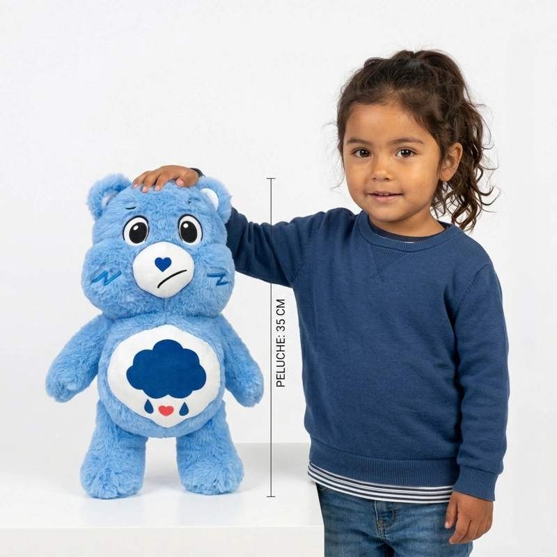 PELUCHE GRUÑOSITO AZUL 35 CM - OSITOS CARIÑOSITOS - 7