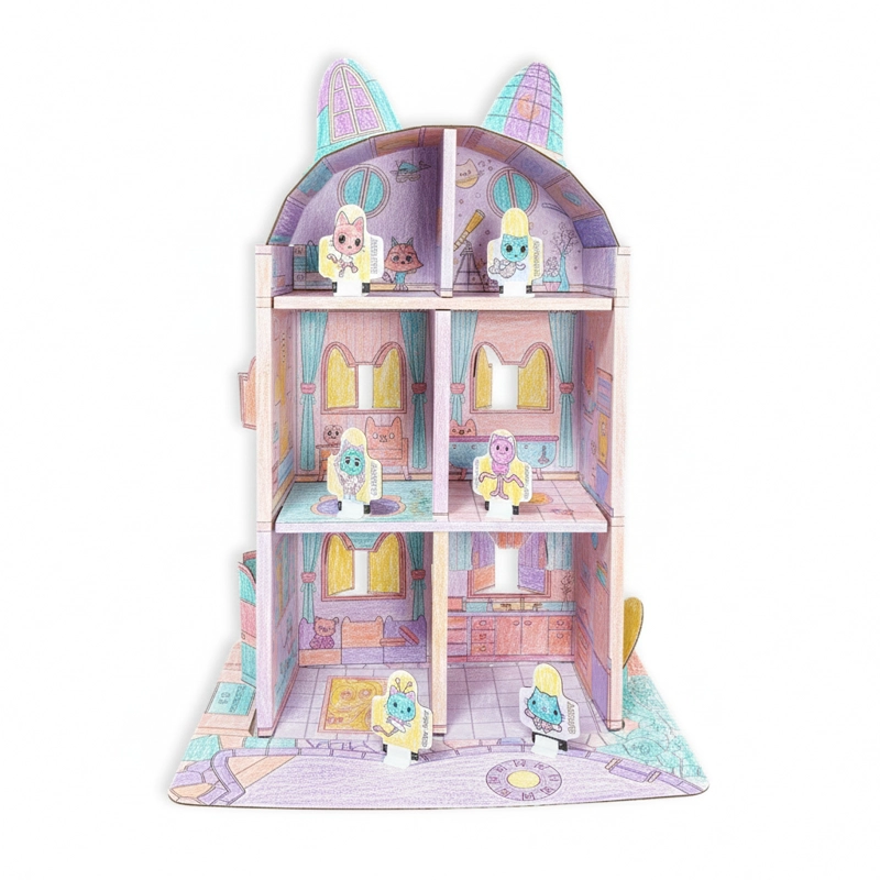 CASA PARA ARMAR, PINTAR Y JUGAR (CHICA) – GABBY’S DOLLHOUSE - 2