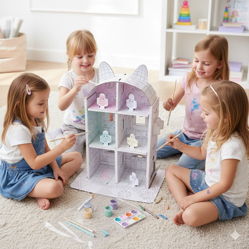 CASA PARA ARMAR, PINTAR Y JUGAR (CHICA) – GABBY’S DOLLHOUSE - 6