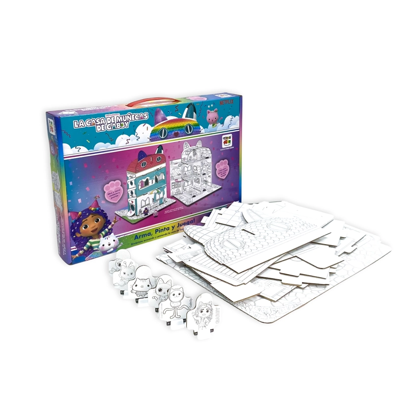 CASA PARA ARMAR, PINTAR Y JUGAR (CHICA) – GABBY’S DOLLHOUSE - 9