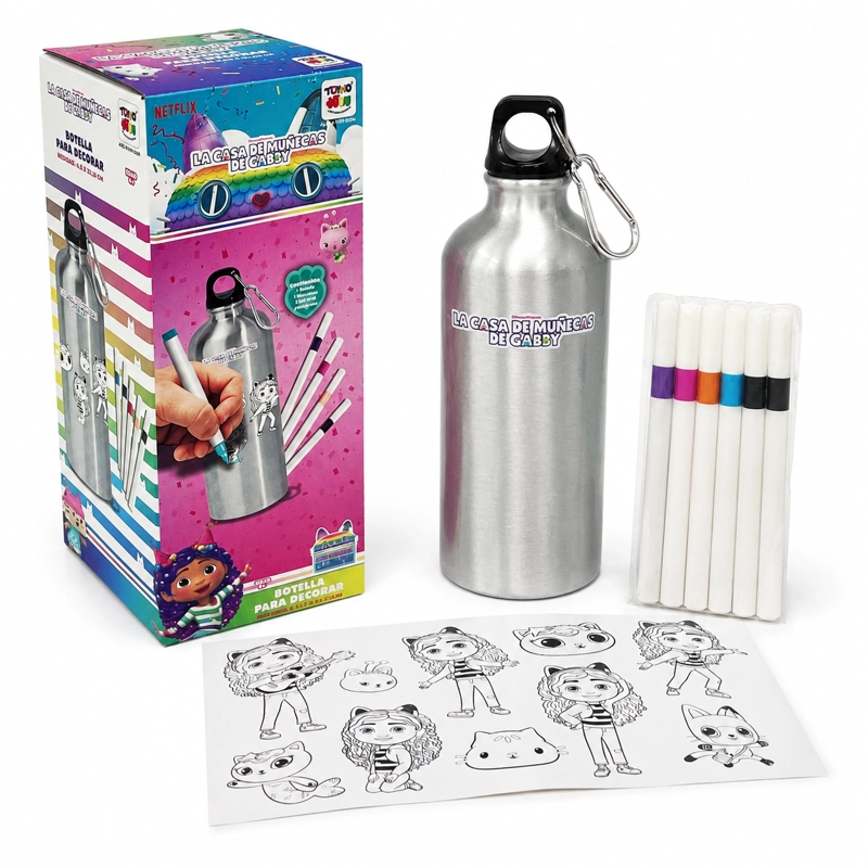 BOTELLA PARA DECORAR - GABBY'S DOLLHOUSE - 1