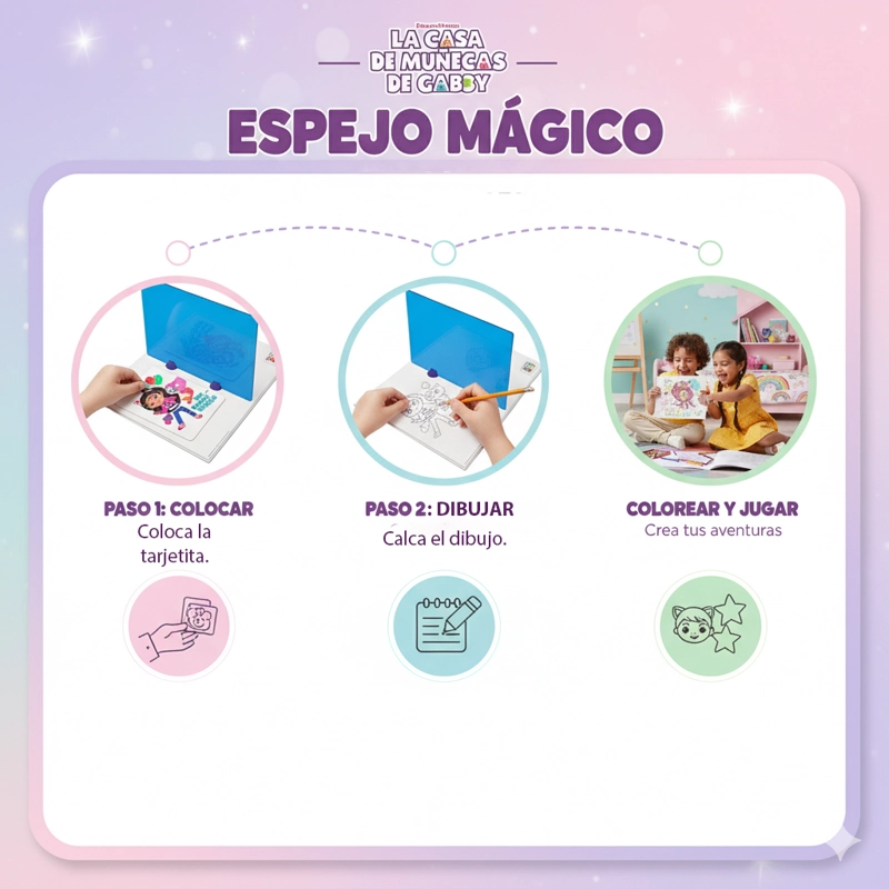 JUEGO EDUCATIVO ESPEJO MAGICO - GABBY - 4