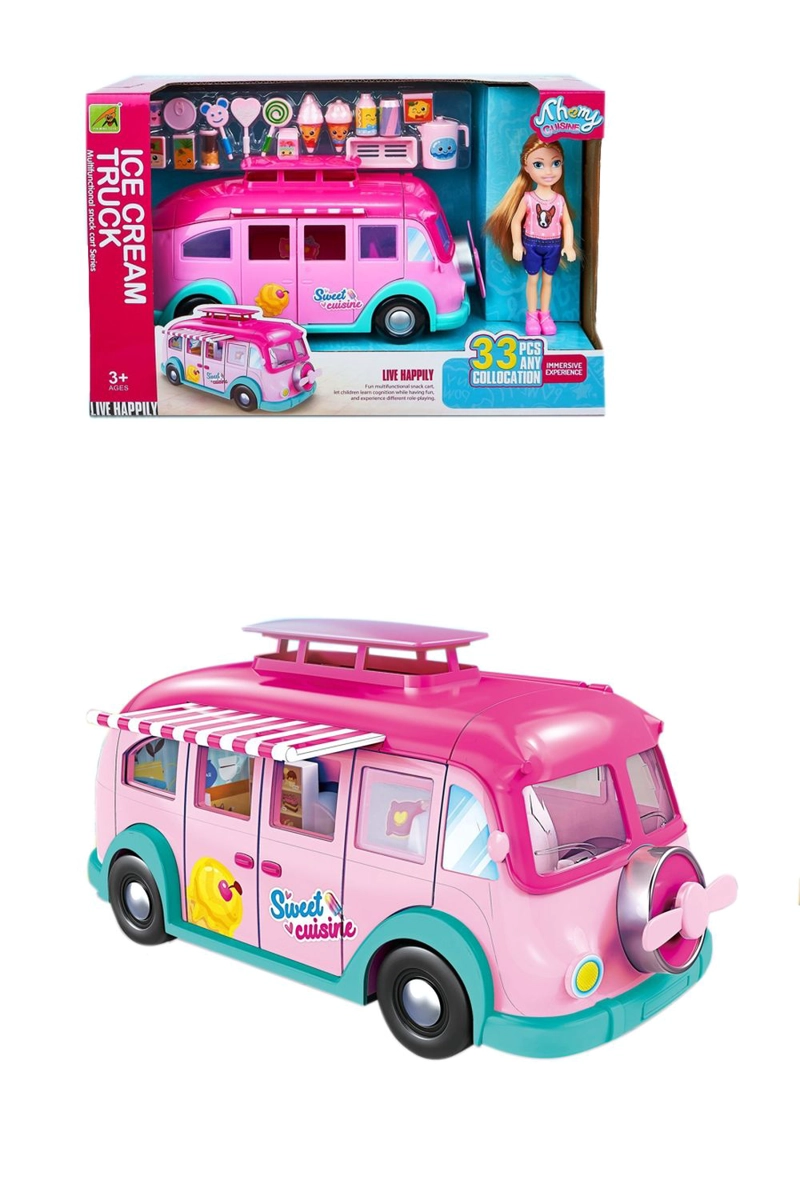 JUGUETE SET BUS FOOD TRUCK Y MUÑECA - TOYNG - 3