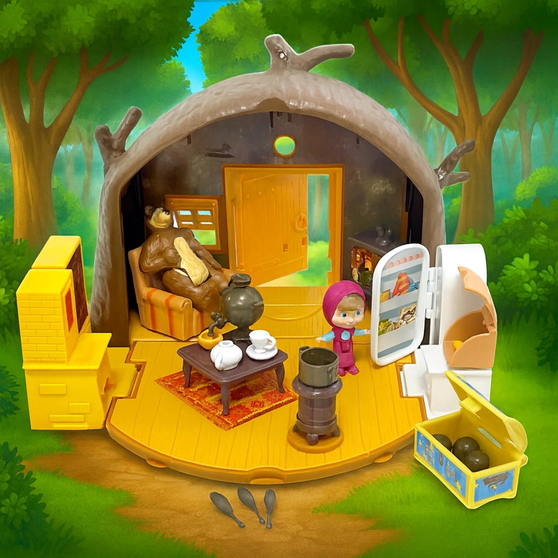 JUGUETE CASA OSO SET DE JUEGO - MASHA Y EL OSO - 8