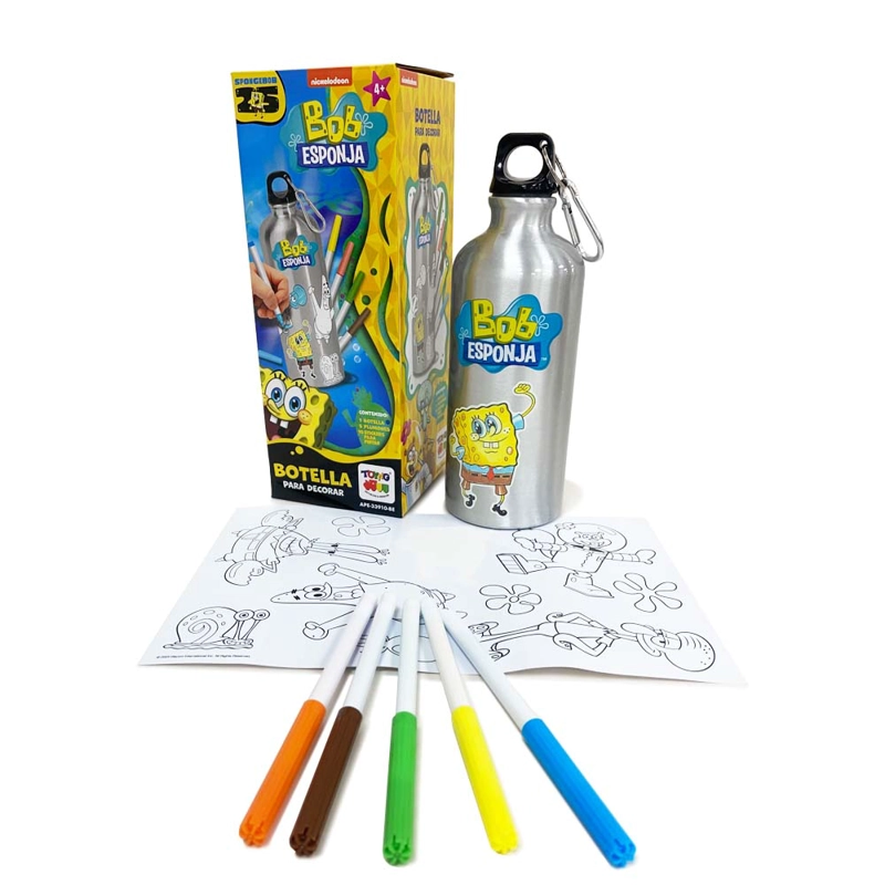 BOTELLA PARA PINTAR - BOB ESPONJA - 1