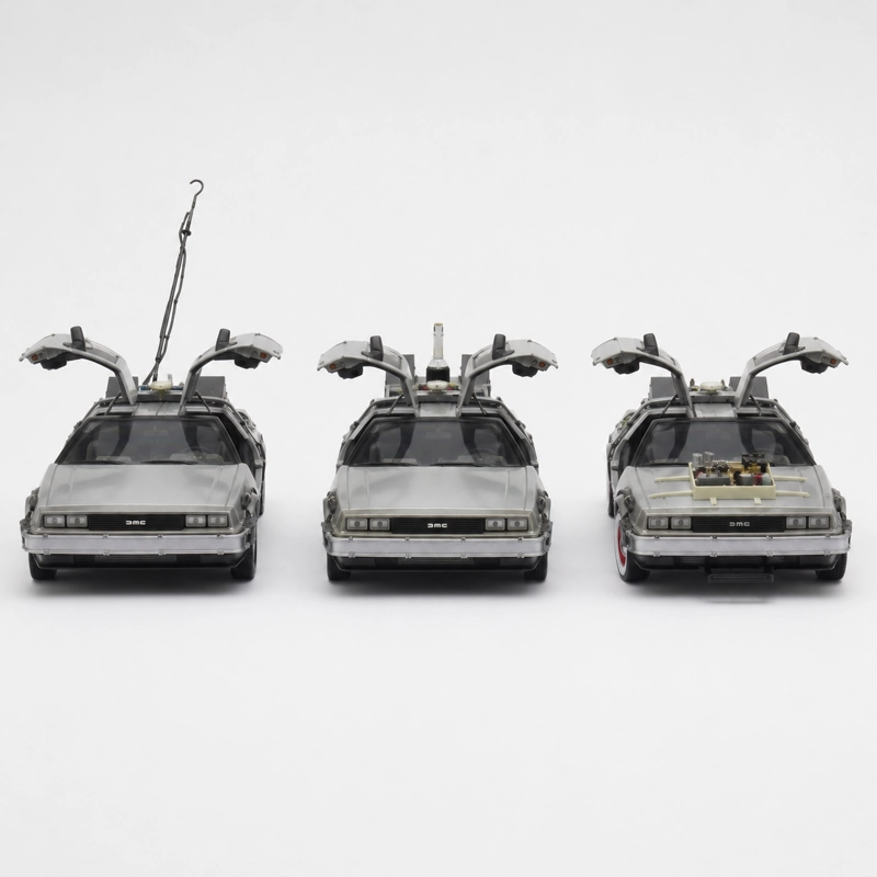 PACK X3 DELOREAN VOLVER AL FUTURO TRILOGIA WELLY 1:24 - 3