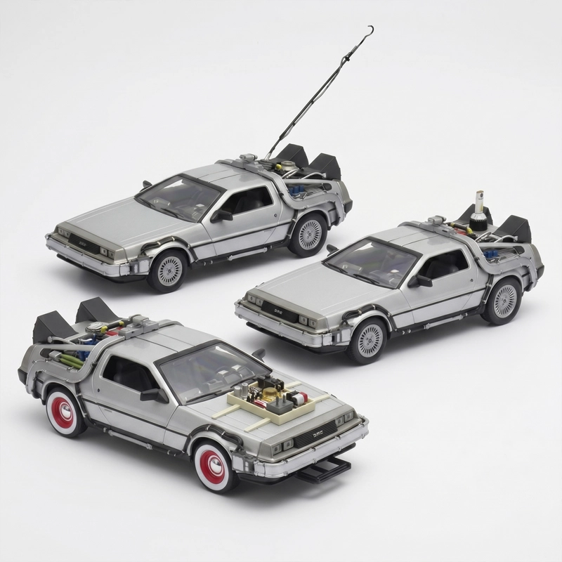 PACK X3 DELOREAN VOLVER AL FUTURO TRILOGIA WELLY 1:24 - 4