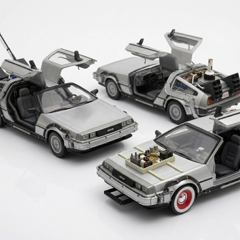 PACK X3 DELOREAN VOLVER AL FUTURO TRILOGIA WELLY 1:24 - 5