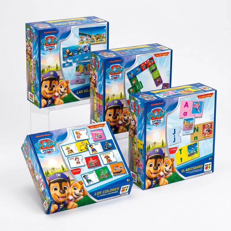 PACK X4 JUEGOS EDUCATIVOS PAW PATROL COLECCION COMPLETA - 1