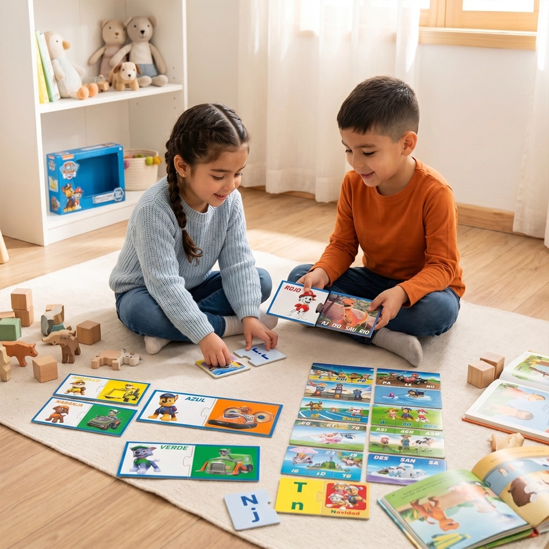 PACK X4 JUEGOS EDUCATIVOS PAW PATROL COLECCION COMPLETA - 4