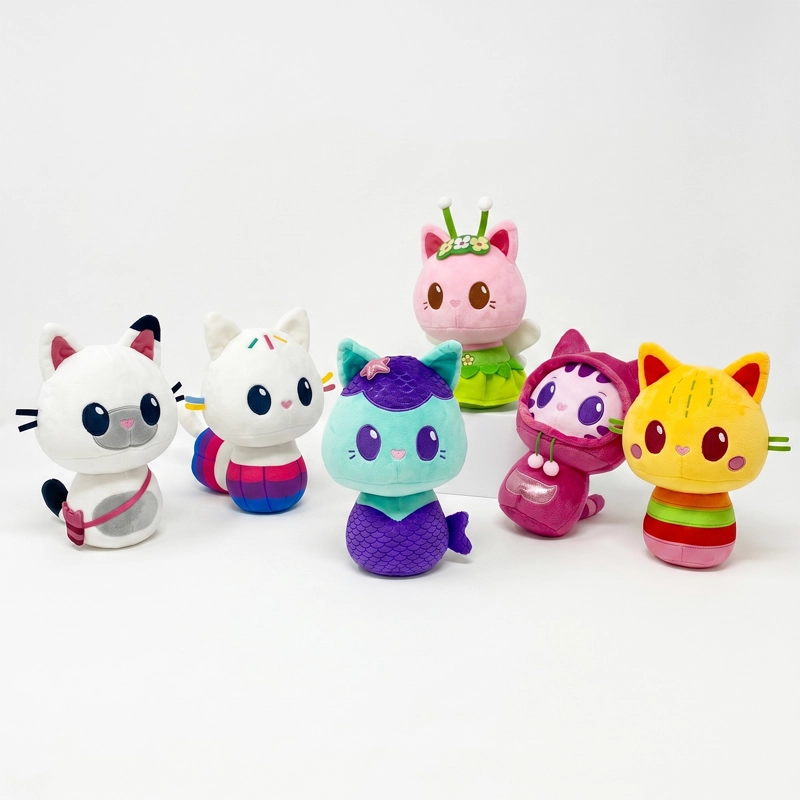 PACK X6 PELUCHES LA CASA DE GABBY COLECCION COMPLETA - 1