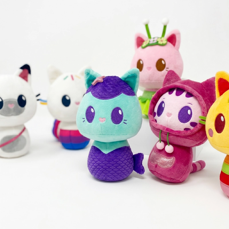 PACK X6 PELUCHES LA CASA DE GABBY COLECCION COMPLETA - 2