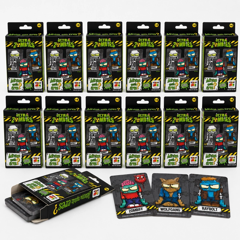 PACK 12 FLASH CARDS ADIVINA QUIE N ERES ULTRA ZOMBIES - 1