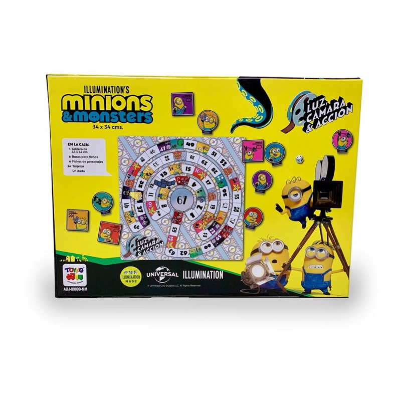 JUEGO DE MESA LUZ, CAMARA & ACCION - MINIONS - 3