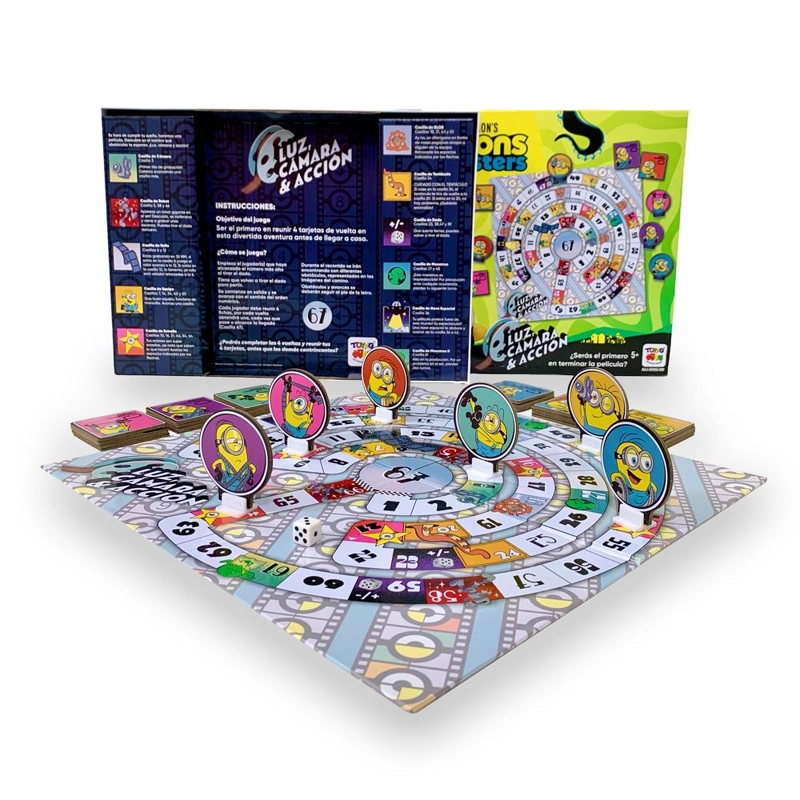 JUEGO DE MESA LUZ, CAMARA & ACCION - MINIONS - 6