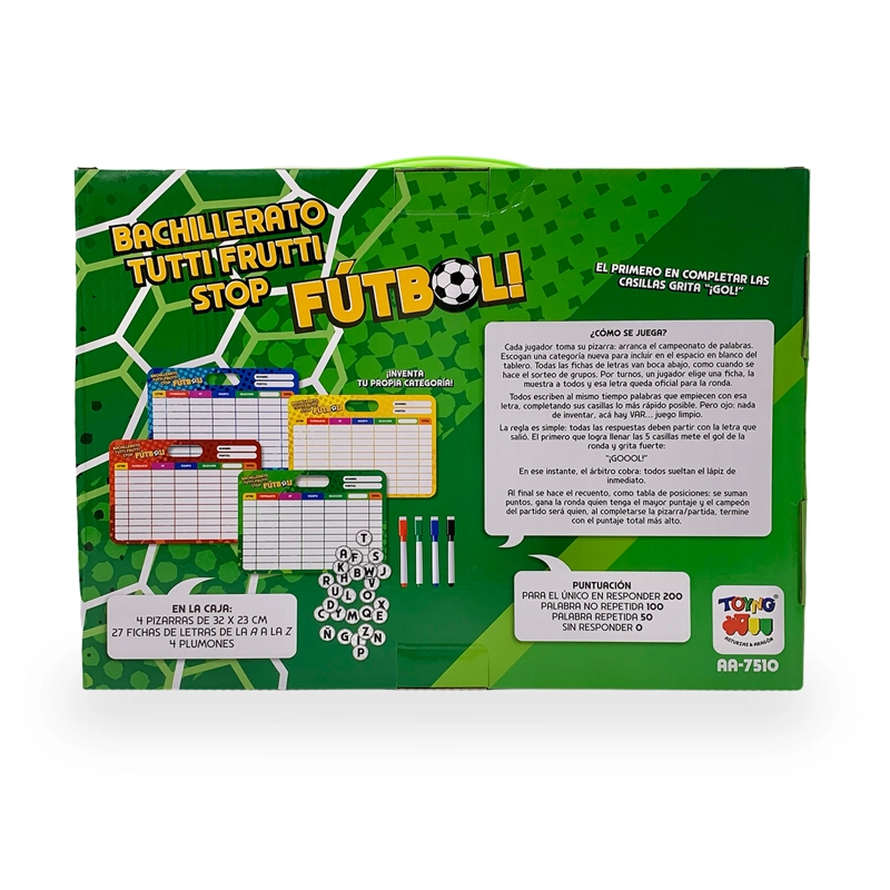 JUEGO DE MESA BACHILLERATO TUTTI FRUTTI FUTBOL TOYNG - 5