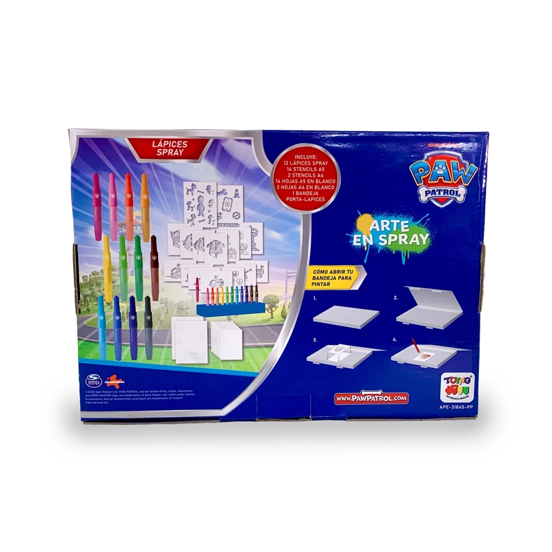 JUEGO EDUCATIVO KIT DE ARTE EN SPRAY - PAW PATROL - 4