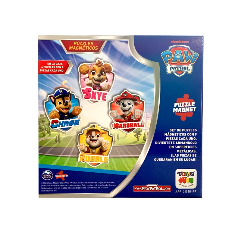 PUZZLE MAGNE TICO - PAW PATROL - 5