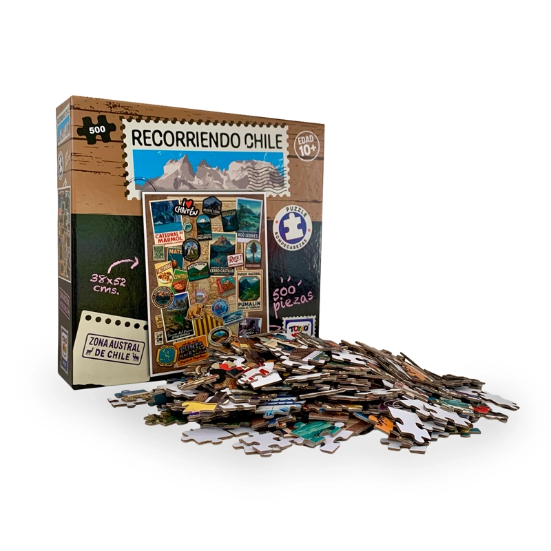 PUZZLE ROMPECABEZAS ZONA AUSTRAL CHILE (500) PIEZAS - TOYNG - 1