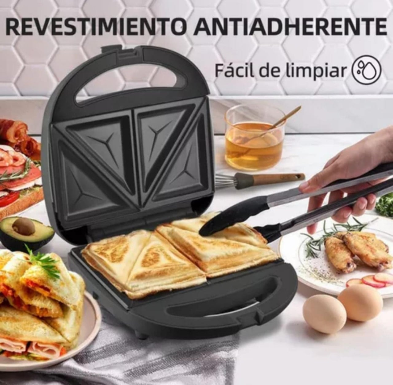 MAQUINA SANDWICHERA ANTIADHERENTE RAF SANGUCHERA - 3